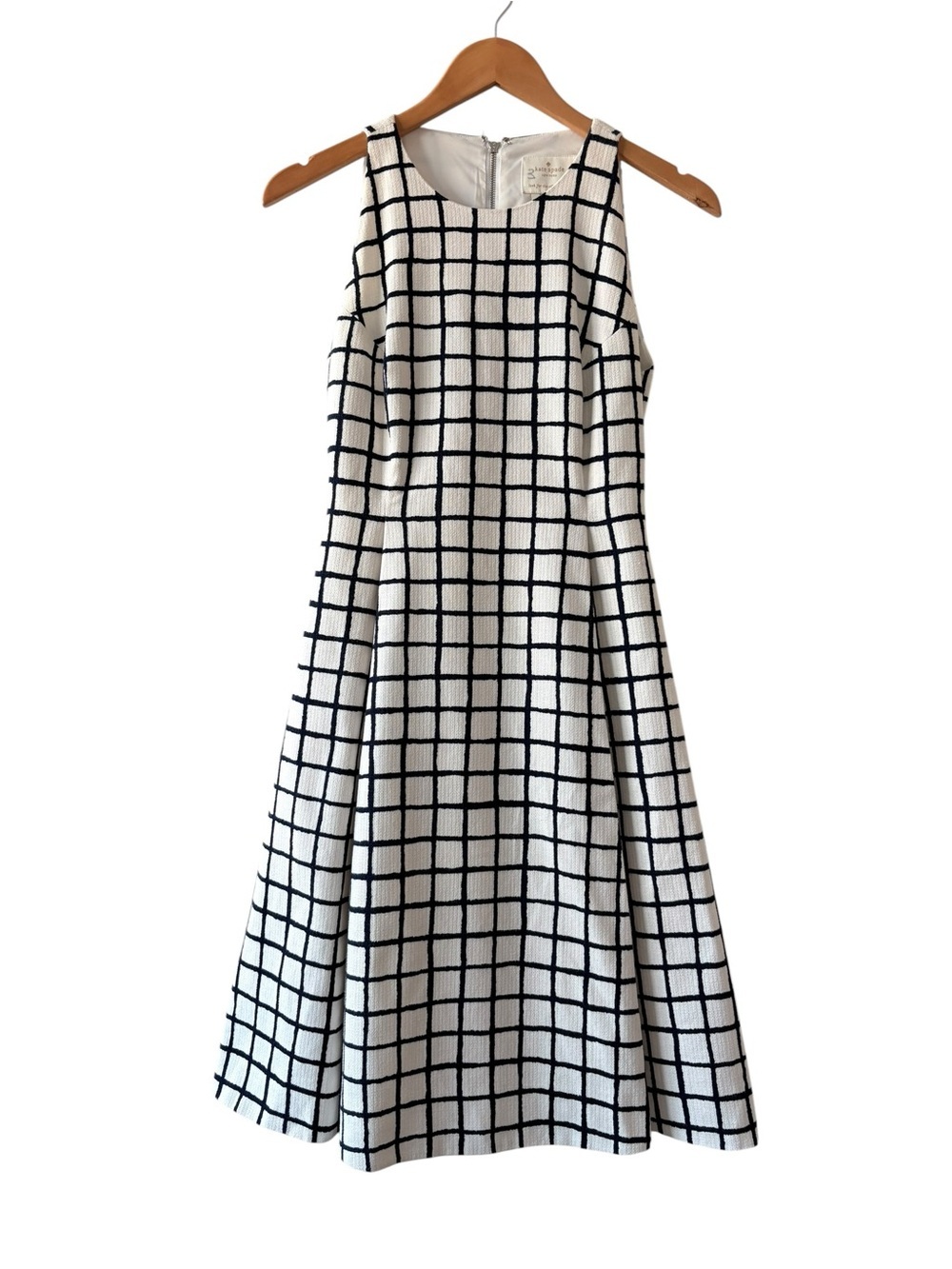 Kate Spade Ivory Windowpane Dress